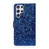For Samsung Galaxy S25 Ultra 5G Glitter Powder Filp Leather Phone Case(Blue)