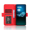For Asus ROG Phone 8 Skin Feel Calf Texture Card Slots Leather Phone Case(Red)