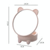 Detachable Cute Kitten Desktop Makeup Mirror with Storage Function(Green)