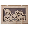 Wooden Halloween Witch Pumpkin Haunted House LED Lights Three-Dimensional Ornaments(JM01499)