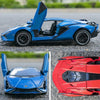 1:32 Simulation Sound Light Children Alloy Sports Car Model Boy Car Toy(Blue)