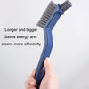 3 In 1 Multipurpose Bathroom Tile Floor Crevice Cleaning Brush Window Groove Wall Corner Brush(Blue)