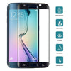 0.3mm 9H Surface Hardness 3D Curved Surface Full Screen Cover Explosion-proof Tempered Glass Film for Galaxy S6 edge(Black)