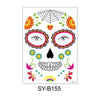 Waterproof And Sweat Proof Of The Dead Masquerade Party Temporary Stickers Halloween Face Tattoo Stickers(SY-B155)