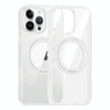 For iPhone 12 Pro High Transparency 360 Degree Rotating Holder MagSafe Phone Case(Transparent)
