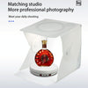 25cm LED Light Electric Rotating Display Stand Turntable (Black)