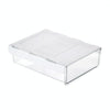 Under Desk Invisible Drawer Storage Box Office Student Desk Bottom Stationery Sundry Organizer, Size: Small(White)