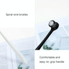 3 Boxes RAOYI Spiral Hair Couple Teeth Brush Small Round Head Adult Soft Hair Toothbrush(Black+White)