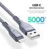 DUZZONA A7 2.4A USB to 8 Pin Charging Data Cable, Length:2m