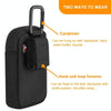 MP3 / MP4 Universal TPU Portable Storage Bag with Hanging Buckle(Black)