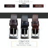 COWATHER XF018 Men Casual Business Pin Buckle Cowhide Belt,Length: 115cm(Black)