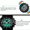 SKMEI 1016 Multifunctional Men Outdoor Sports Camouflage Noctilucent Waterproof Double Digital Watch (Blue)