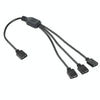 5V 3-Pin Aura RGB Motherboard Splitter Cable (Black, 30cm)