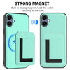 For Samsung Galaxy A04 CX01 Detachable Magsafe Magnetic Card Bag Phone Case(Mint Green)