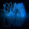 EL Cold Blue Light Waterproof Flat Flexible Car Strip Light with Driver for Car Decoration, Length: 5m(Blue)