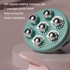 Calf Muscle Relaxation Abdominal Ball Meridian Massager, Color: Blue Steel Ball OPP