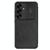 For Samsung Galaxy S25 5G NILLKIN QIN Series Pro Sliding Camera Cover Design Leather Phone Case(Black)