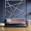10pcs 1x90cm 3D Mirror Wall Stickers Beautiful Edge Decorative Strip Living Room TV Background Decorative Self-adhesive Beltline Sewing(Black)