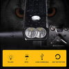 BX2 USB Charging Bicycle Light Front Handlebar Led Light (3 Hours, T6+Gem Lamp)