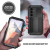 For Samsung Galaxy S25 5G R-JUST Sliding Camera Life Waterproof Holder Phone Case(Black)