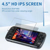 POWKIDDY X39 Pro 4.5 Inch Retro Handheld Game Console  ATM7051 Quad-Core Support HD TV Out 64G(Purple Transparent)
