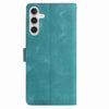 For Samsung Galaxy A26 5G Skin Feel Embossed Feather Leather Phone Case(Green)