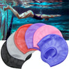 Silicone Ear Protection Waterproof Swimming Cap for Adults with Long Hair(Red)