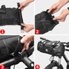 SAHOO 11L Enlarged Bicycle Front Bag Mountain Bike Clip Mesh Waterproof And Wear-Resistant Handlebar Bag(Black)