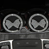 Car Multifunctional Anti-slip Coaster with Diamond Bow Crystal(Red)