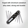 8 In 1 Bicycle Repair Portable Folding Allen Wrench(Inner Hexagon)