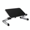 Universal 360 Degree Adjustment Folding Aluminum Alloy Laptop Stand(Black)