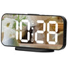 8821 LED Mirror Dual-purpose Snooze Alarm Clock(Black)