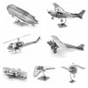 3 PCS 3D Metal Assembly Model DIY Puzzle, Style: F22 Fighter