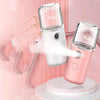 Facial Hydration Instrument Air Humidifier USB Beauty Cold Spray Instrument Auto Alcohol Disinfection Sprayer(Yellow)