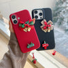 For iPhone 13 Pro Max Christmas Bells TPU Hybrid PC Phone Case(Red)