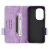 For Asus Zenfone 9 Magnetic Clasp Flip Leather Phone Case(Purple)