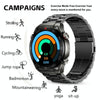WS-20 1.43 inch IP67 Sport Smart Watch Support Bluetooth Call / Sleep / Blood Oxygen / Heart Rate / Blood Pressure Health Monitor, Steel Strap(Black)
