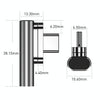 100W USB-C / Type-C Female to 20 Pin Magnetic USB-C / Type-C Male Elbow Adapter (Silver)