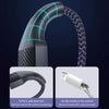 TOTU BL-016 Journey Series USB to 8 Pin Colorful Breathing Light Data Cable, Length:1.5m(Black)