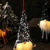Christmas Long-Legged Faceless Glowing Doll Sequined Doll(Dark Green)