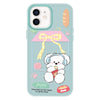 For iPhone 11 Skin Feeling Jelly TPU Hybrid PC Phone Case(Potato Chips Puppy Light Green)