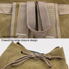 Canvas Shoulder Bag Large Capacity Outdoor Travel Bag Breathable Wearable Casual Backpack(Coffee)
