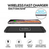 POLMXS C1 15W Car Anti-Skid Mats Wireless Charger With 1m USB Data Cable(Black)