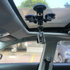 Car General Purpose Vehicle Bracket Suction Cup Fixed Glass Video Shooting Base, Shape: Suction Cup+PTZ+Gopro Screw