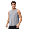 Summer Loose Breathable Fitness Quick-Drying Sleeveless Vest, Size: M(Light Gray)