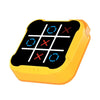 All-In-One Tic Tac Toe Game Machine Portable Desktop Puzzle Children Electronic Toys(Yellow Orange)