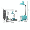 FY003T Small Rabbit USB Charging Desk Lamp with Pen Holder( Green)