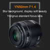 YONGNUO YN50MM F1.4C F1.4 Lens Large Aperture Auto Focus Lens for Canon(Black)