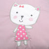 Crib Perimeter Embroidery Bunny Bedding Baby Cotton Anti-collision, Size:30 x 30 cm(Pink Six-piece Suit)