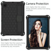 For Galaxy Tab A8 10.5 2021 X200/X205 Honeycomb EVA+PC Tablet Case with Strap(Black+Black)